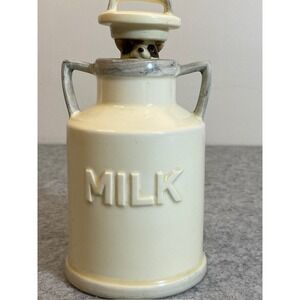 Milk Jug/Racoon Ceramic Music Box by Quon Quon plays 'Stranger in Paradise' VNTG